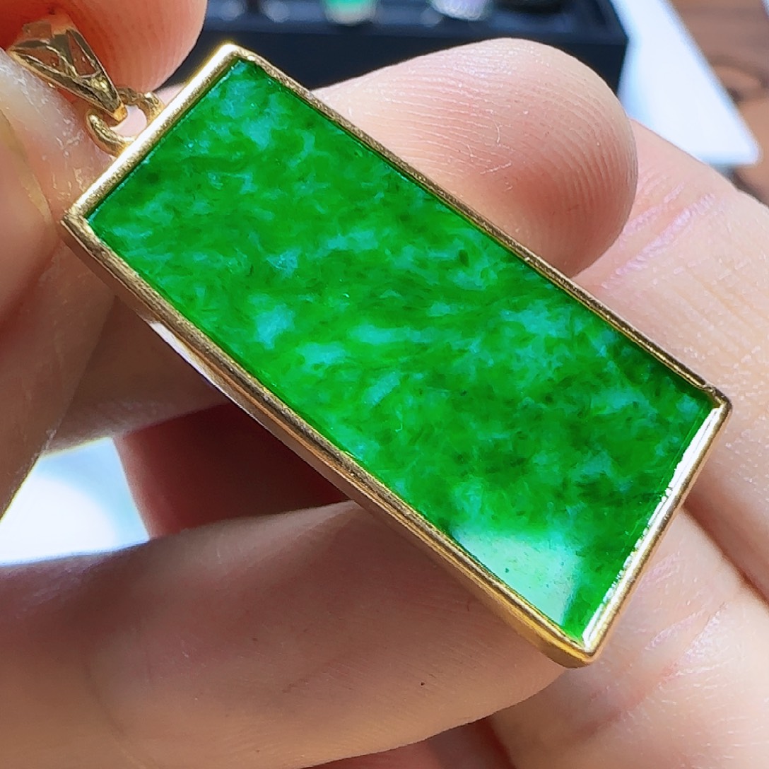 翡翠银S925镶嵌手镯翡翠460