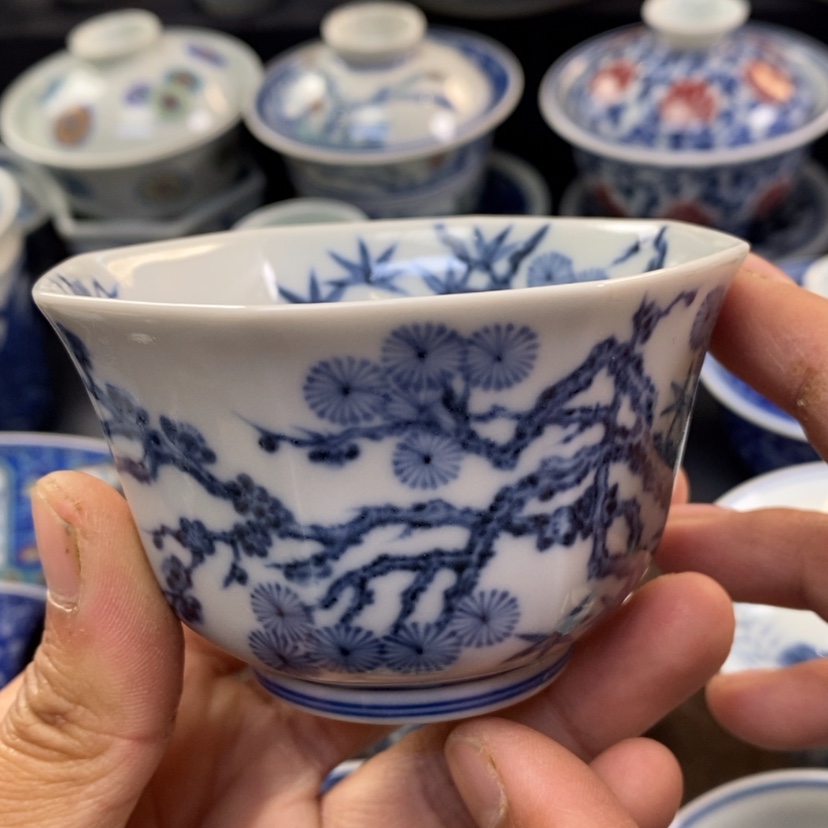 【闪购商品】景德镇青花主人杯