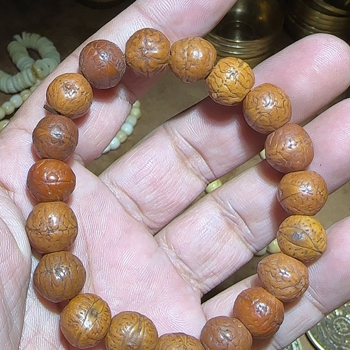 藏区老风眼手串漂亮