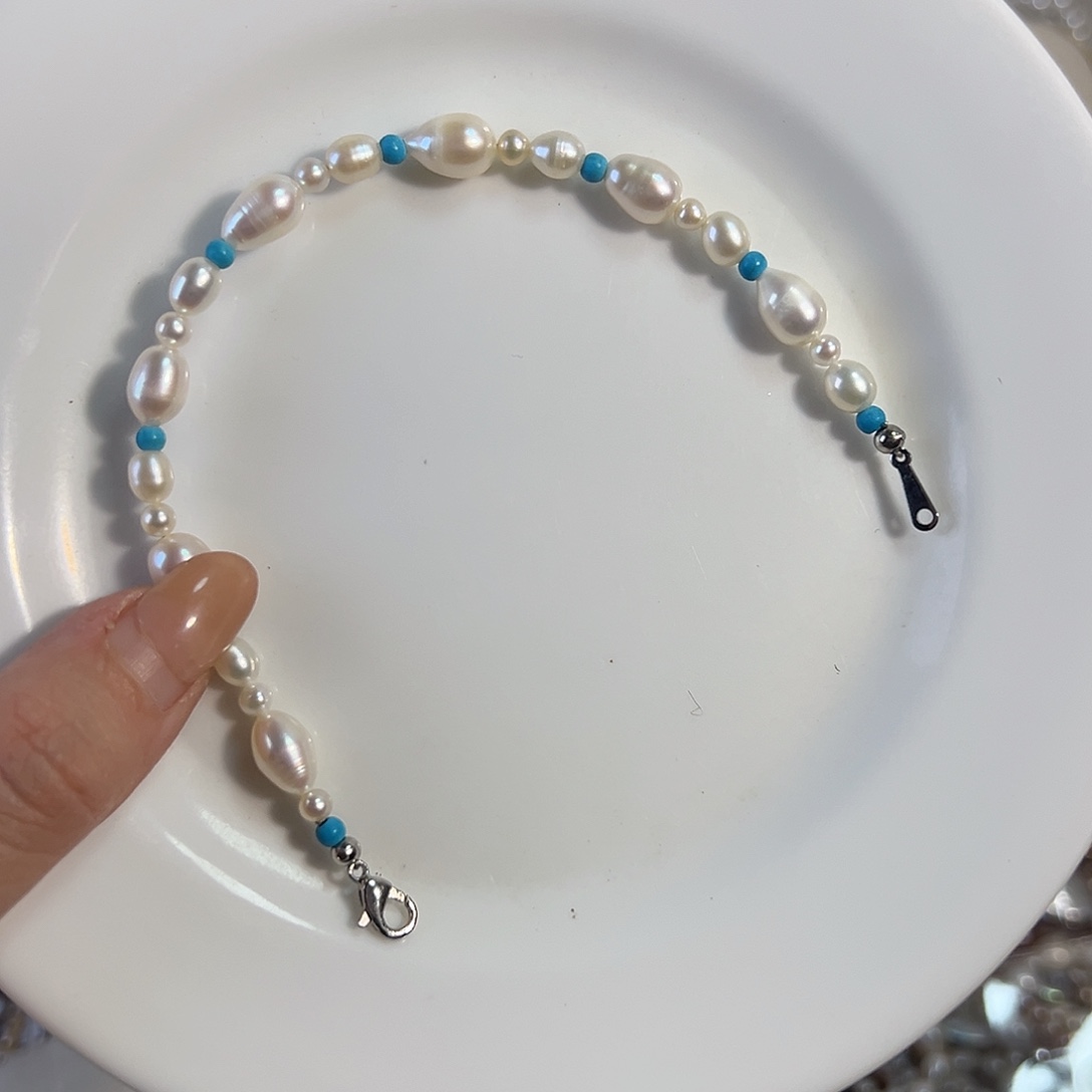 钛钢淡水珍珠天然淡水珍珠