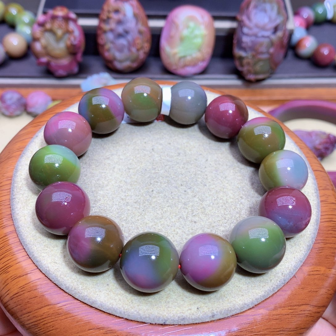 玛瑙手链未镶嵌盐源