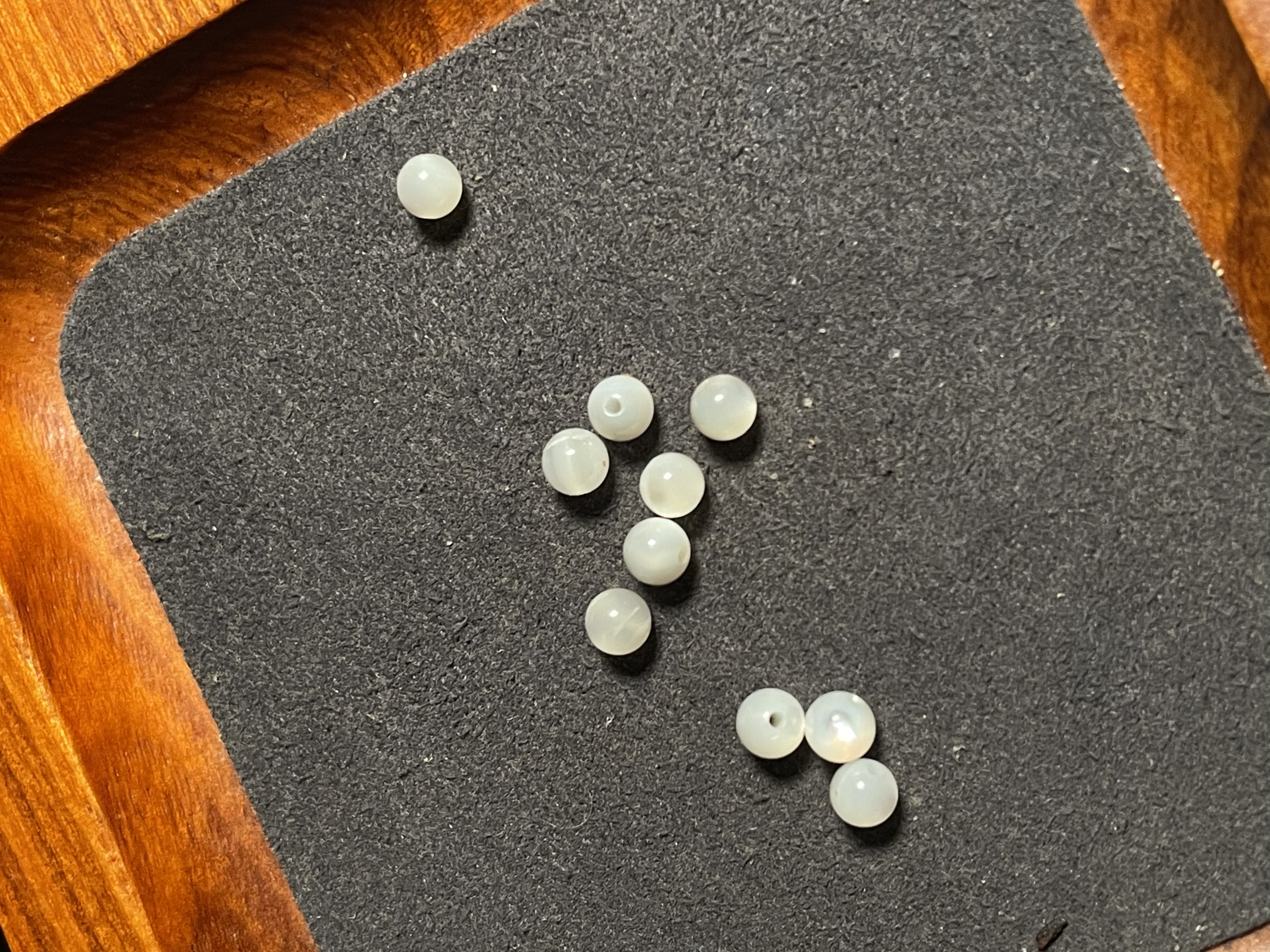 《白贝弟子珠》天然无优化无虫眼澳白贝壳圆珠配珠隔珠配饰diy穿搭