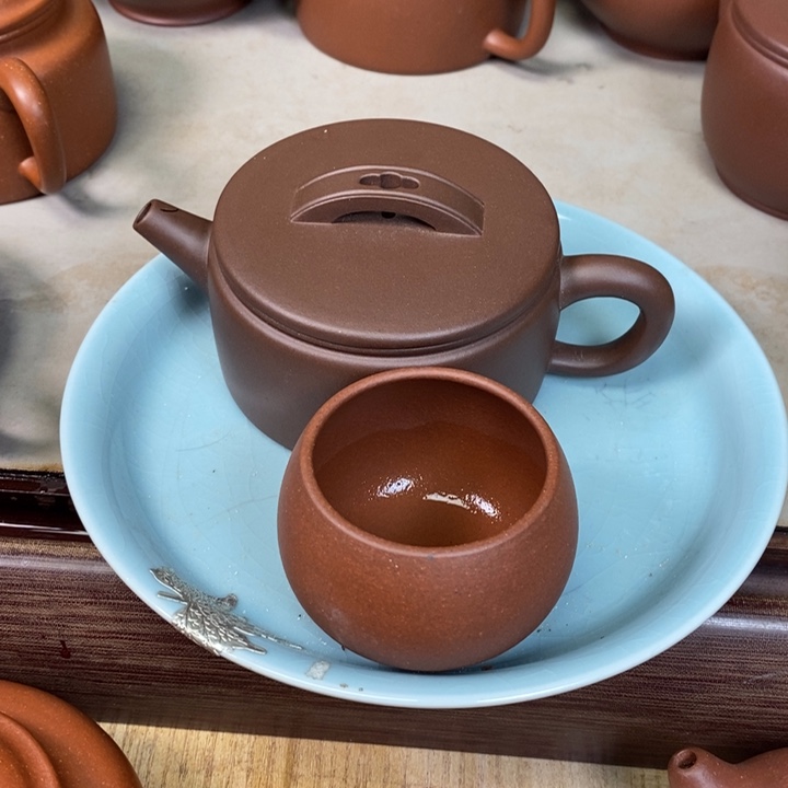 紫砂茶壶用****9宜兴紫砂壶半手工