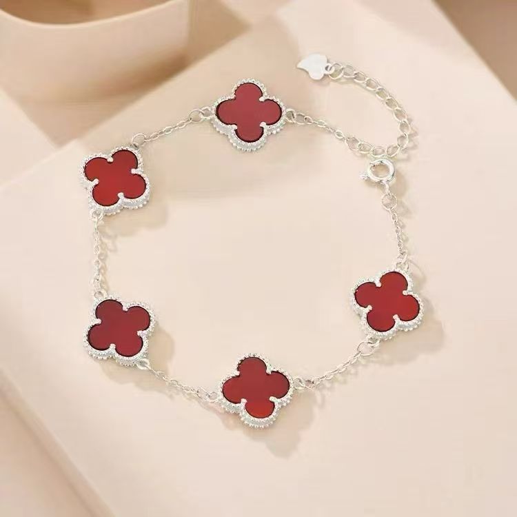手链 红色四叶草手链0231