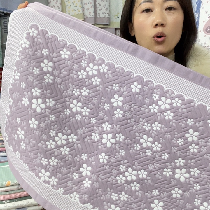 棉特价紫色小雪花