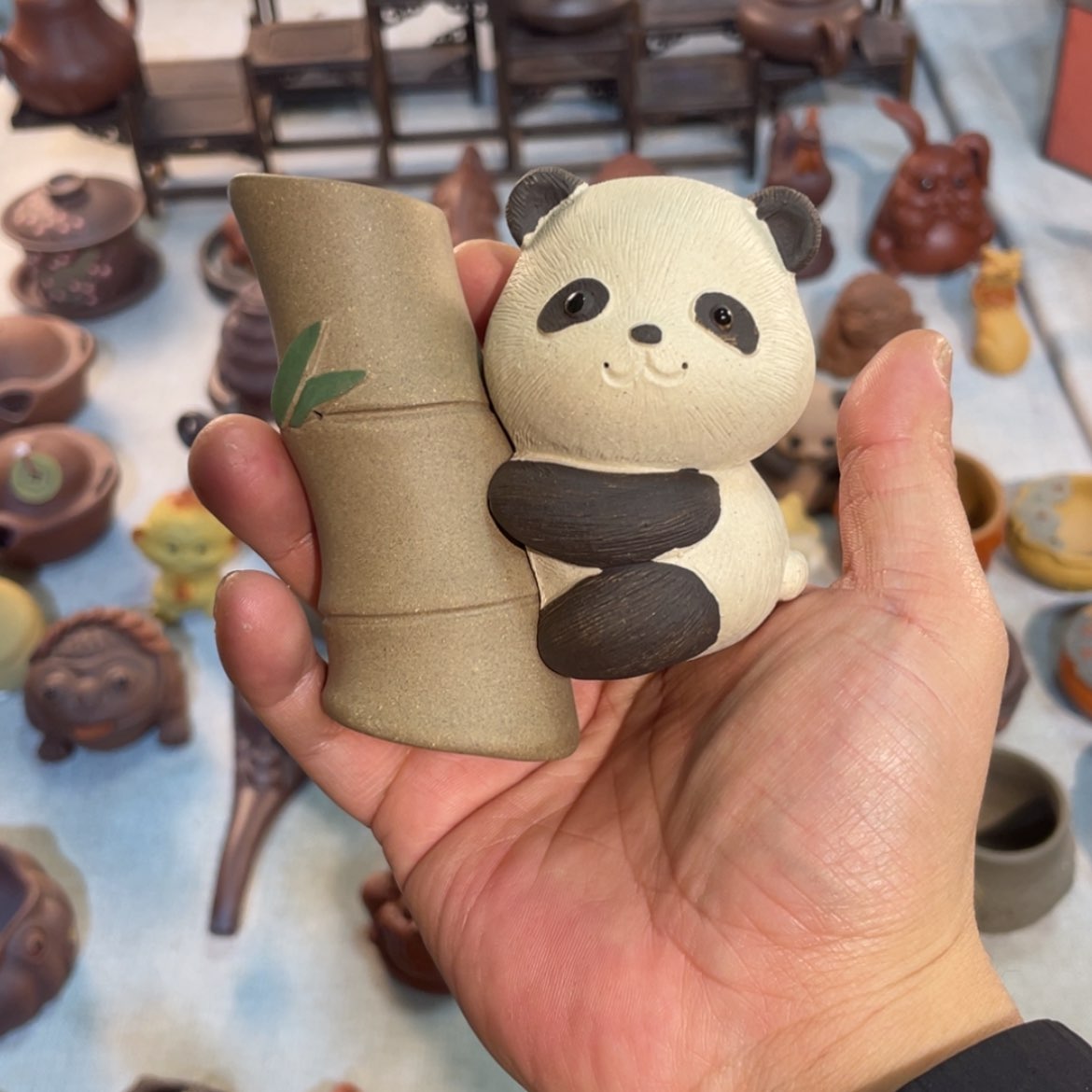 【闪购商品】紫砂茶宠二号熊猫