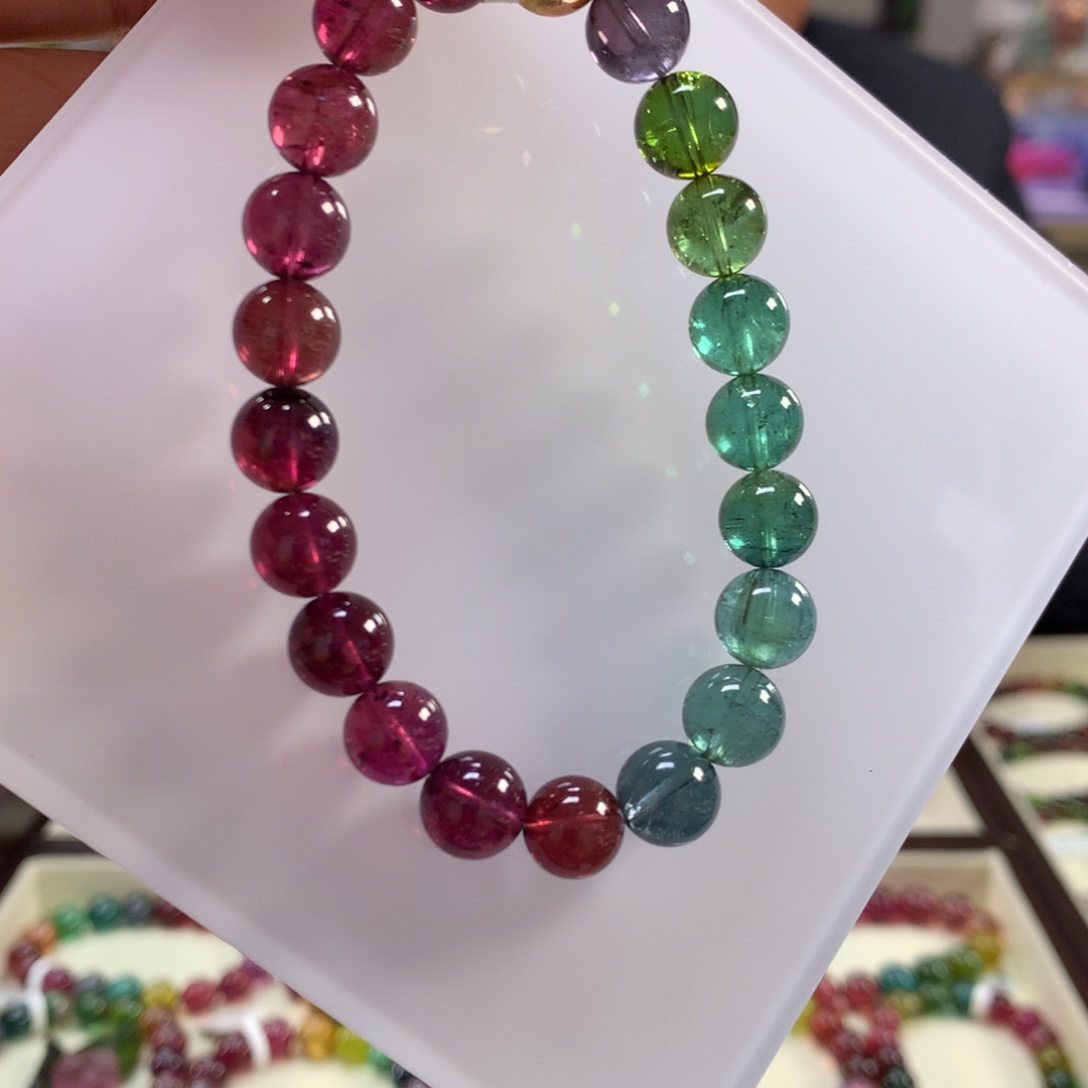 未镶嵌手链碧玺9.2左右