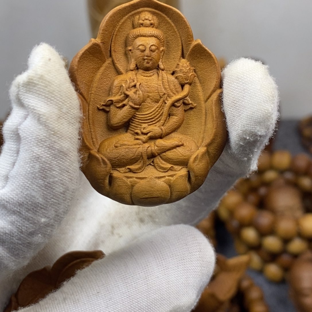 檀香木手串/手链老山檀香生肖守护牌奶香