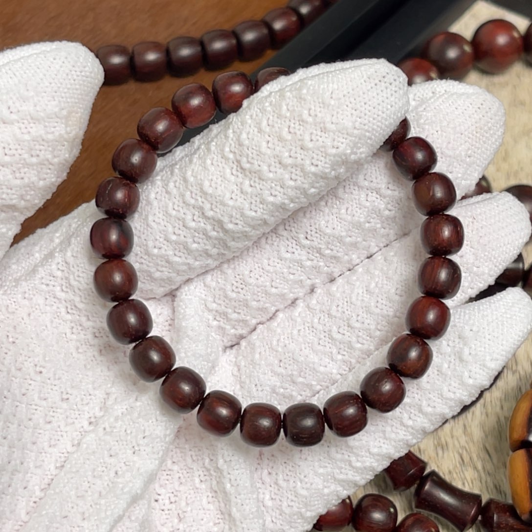 小叶紫檀手串/手链7x8 老型 无胶膜