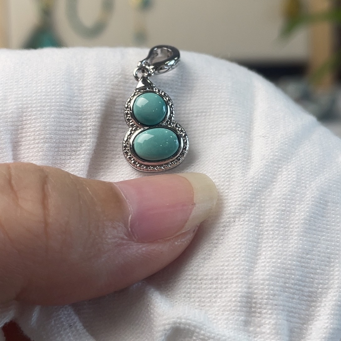 绿松石银S925镶嵌配饰