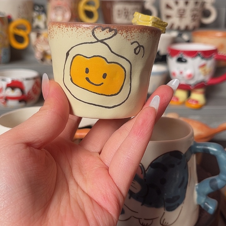景德镇陶瓷可爱手绘杯