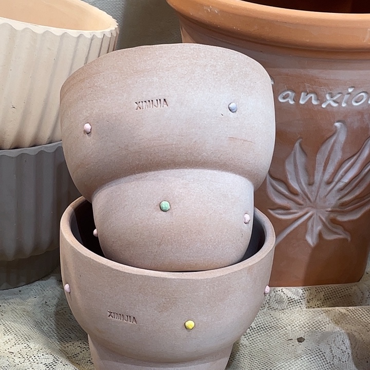 14.5×13花盆一个彩陶，，，，