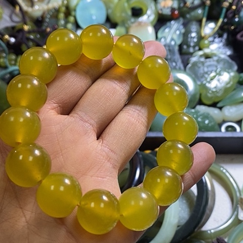 岫玉手链未镶嵌一个