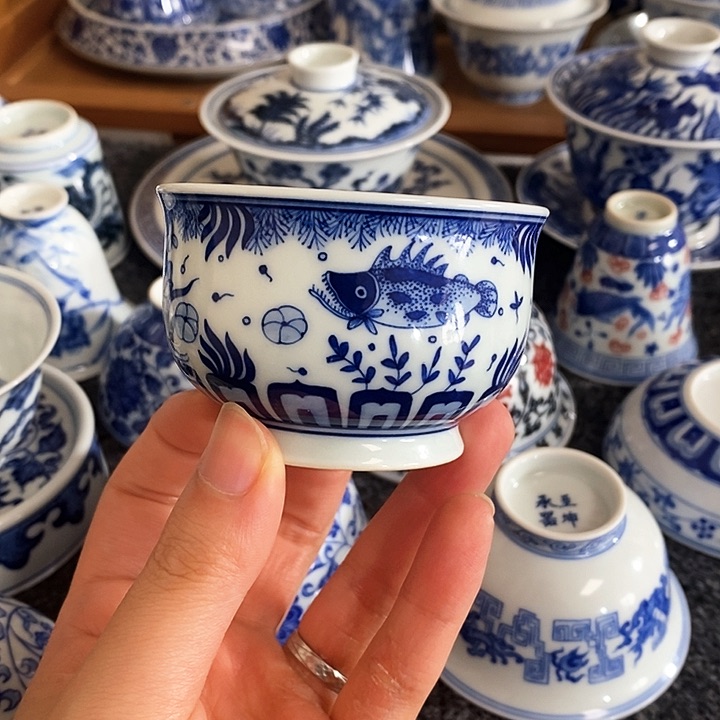 【呈礼】鱼藻炉式杯