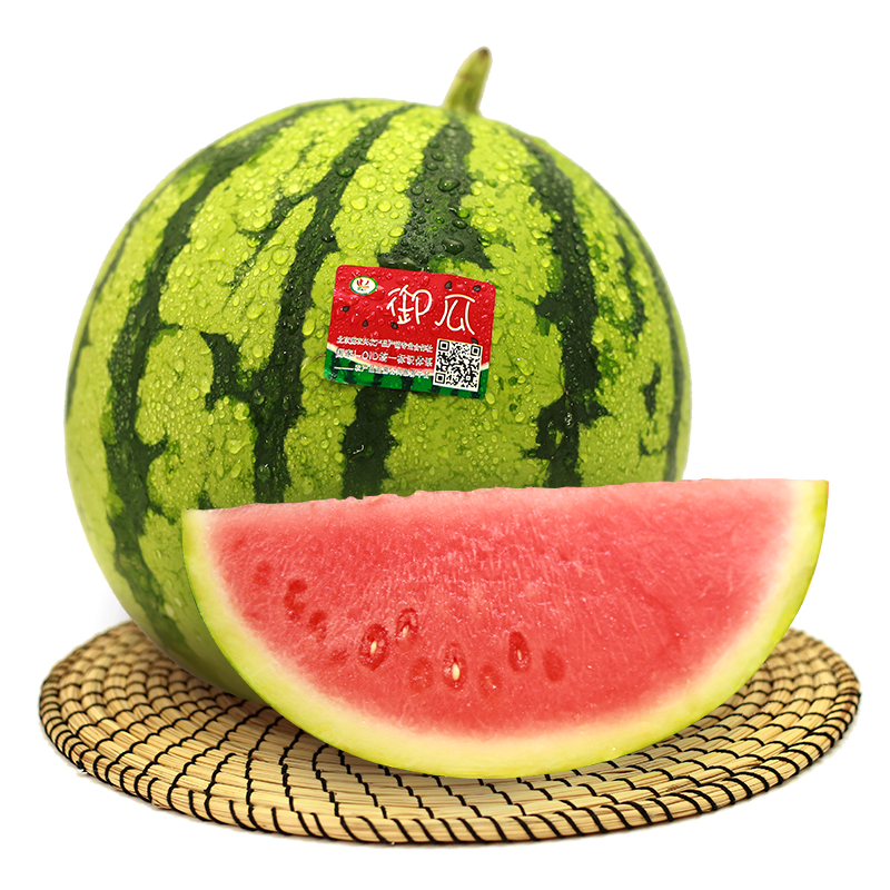 P美都麒麟西瓜水果1个装6斤起脆甜多汁新鲜采摘西瓜次日达云南省