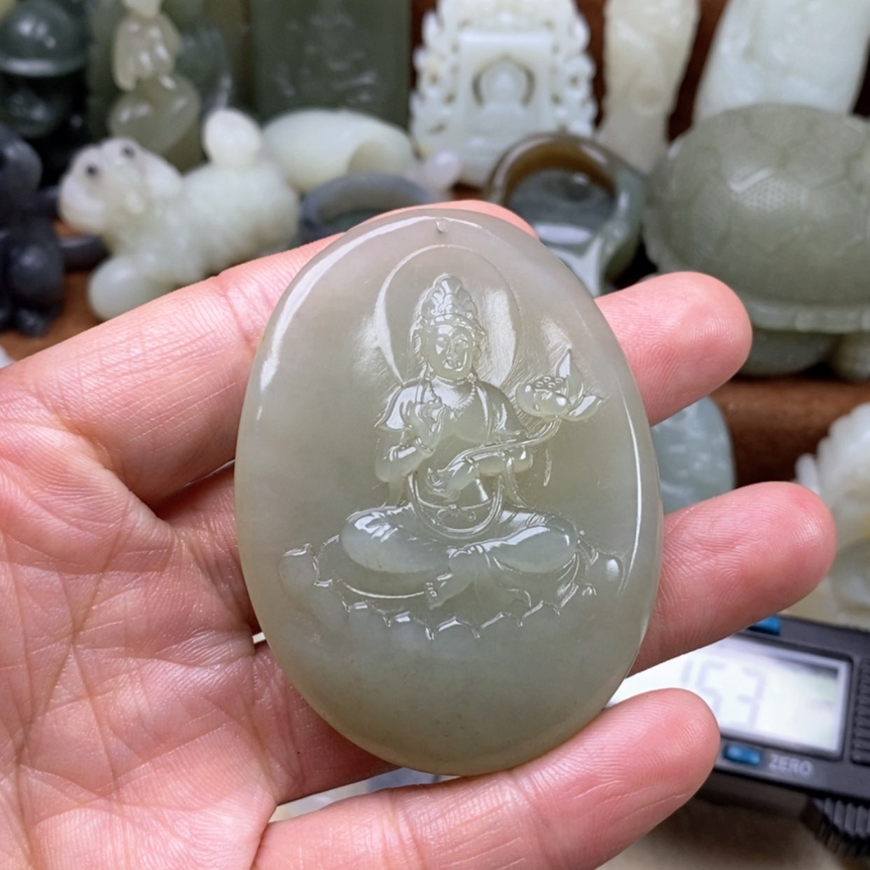 【闪购商品】和田玉挂件未镶嵌用****4