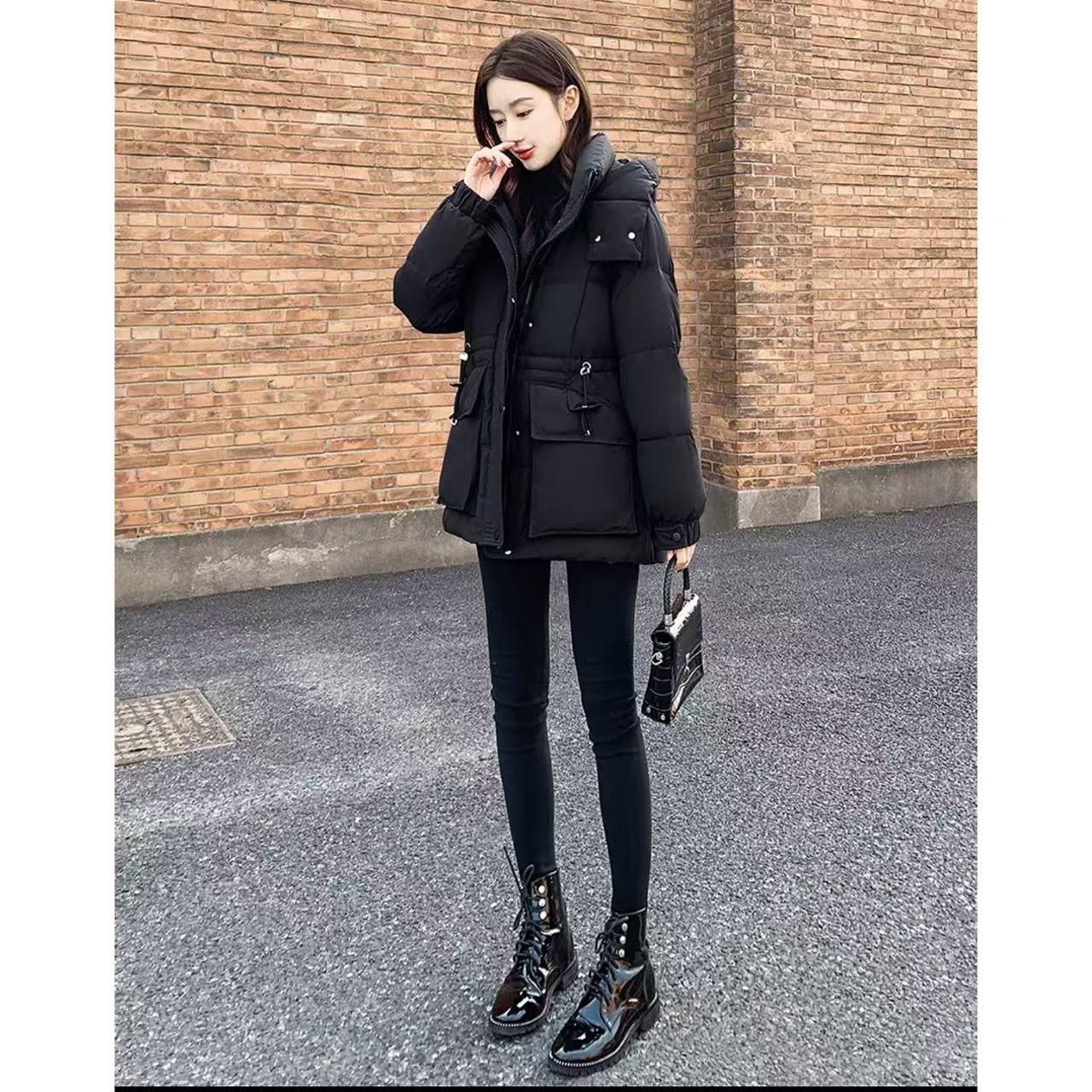 【羽绒服】冬季保暖厚款宽松羽绒外套百搭女装3870[66]J