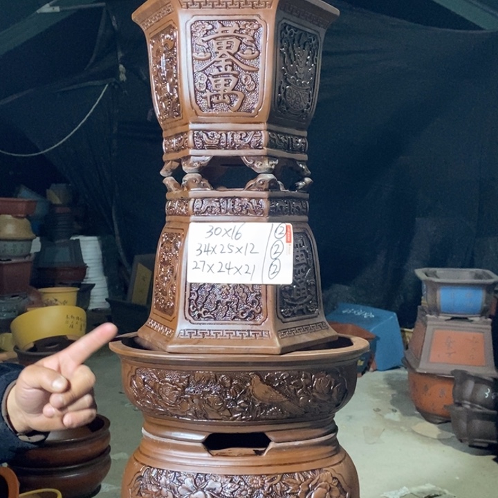 紫砂花盆紫砂紫砂