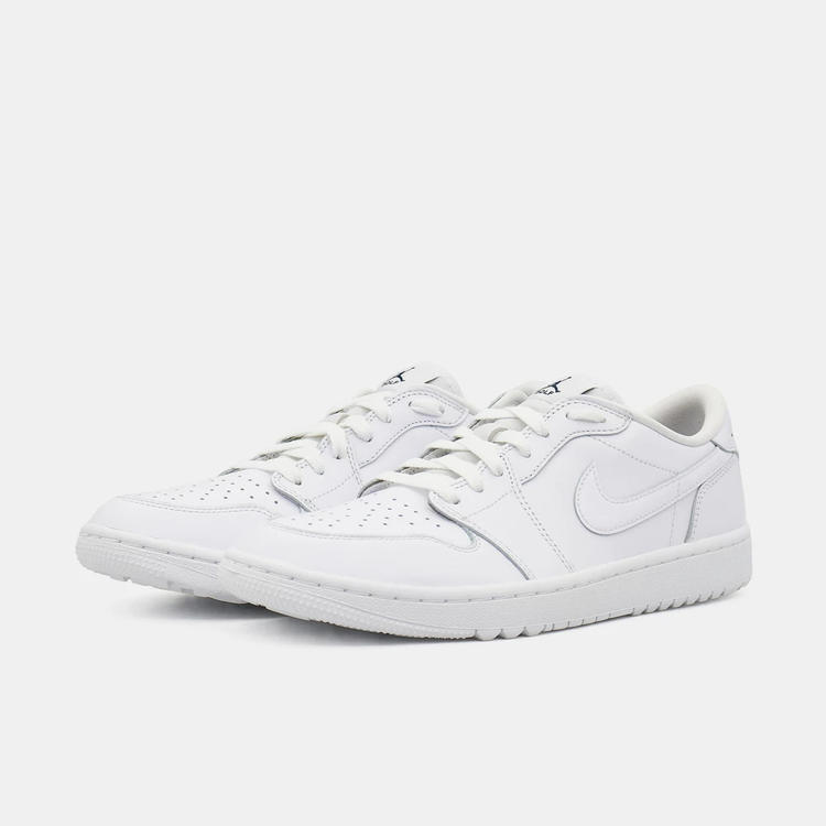NIKE/耐克官方正品AJ1 男女同款纯白高尔夫休闲球鞋 DD9315-120