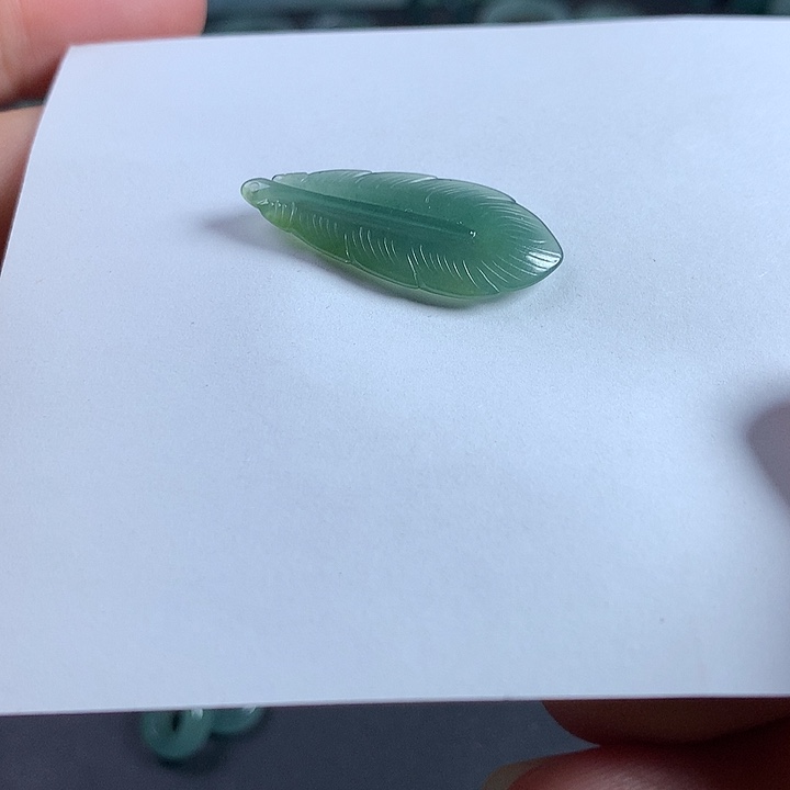 颈饰未镶嵌翡翠羽毛