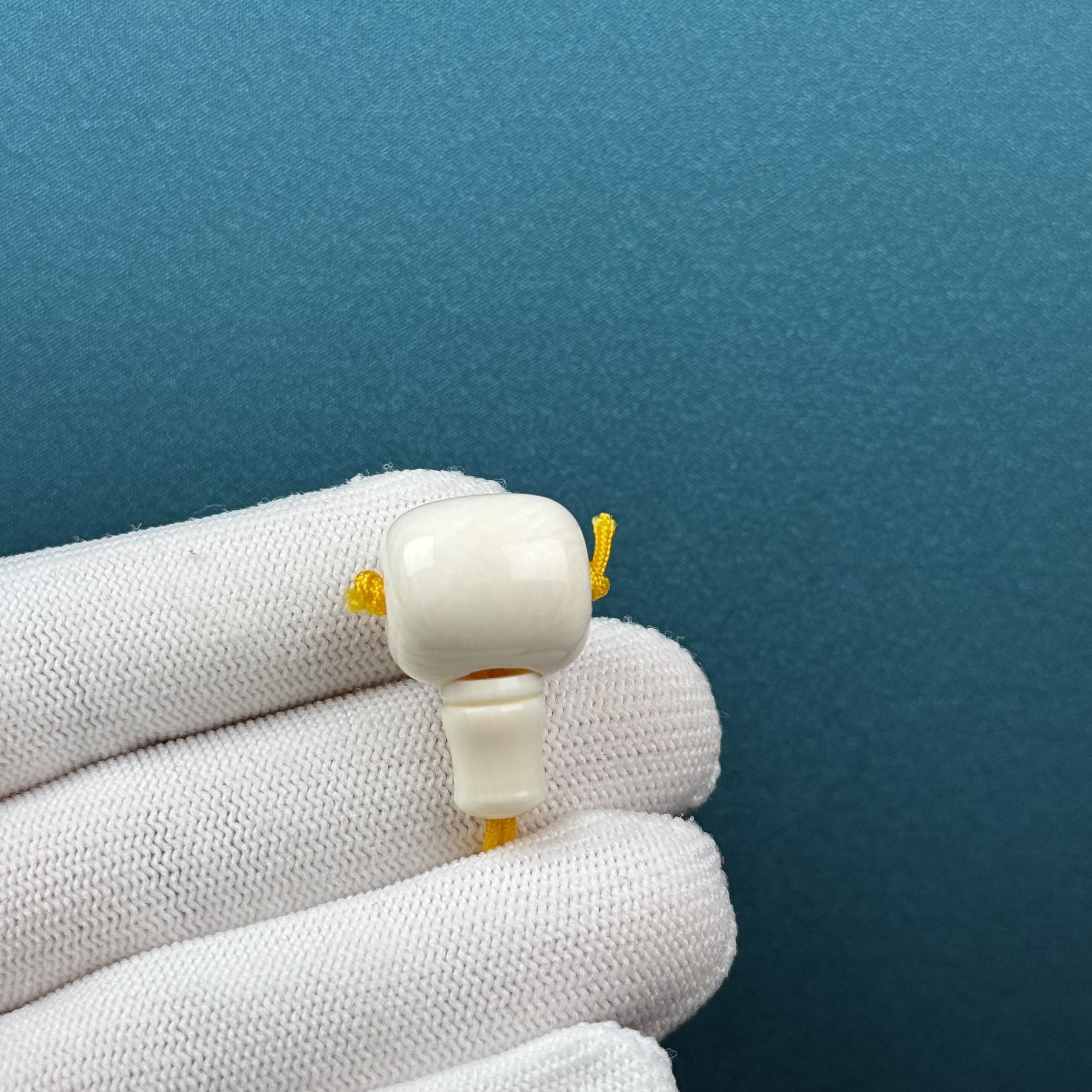 D87-63天然猛犸牙 藏式三通15.9*24*14.8mm支持复检假一罚十