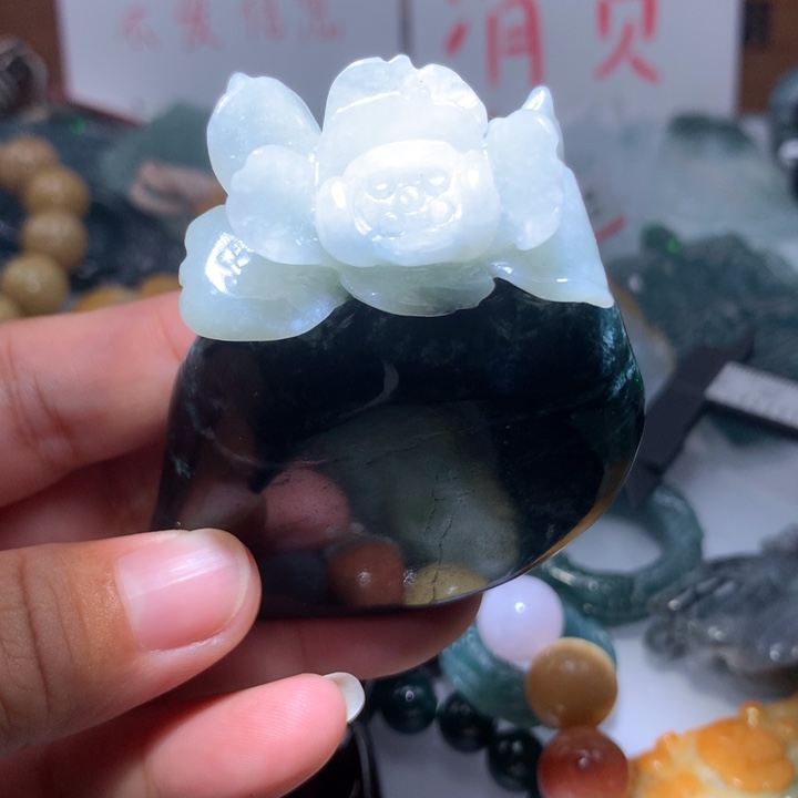 翡翠颈饰未镶嵌保真天然A货翡翠