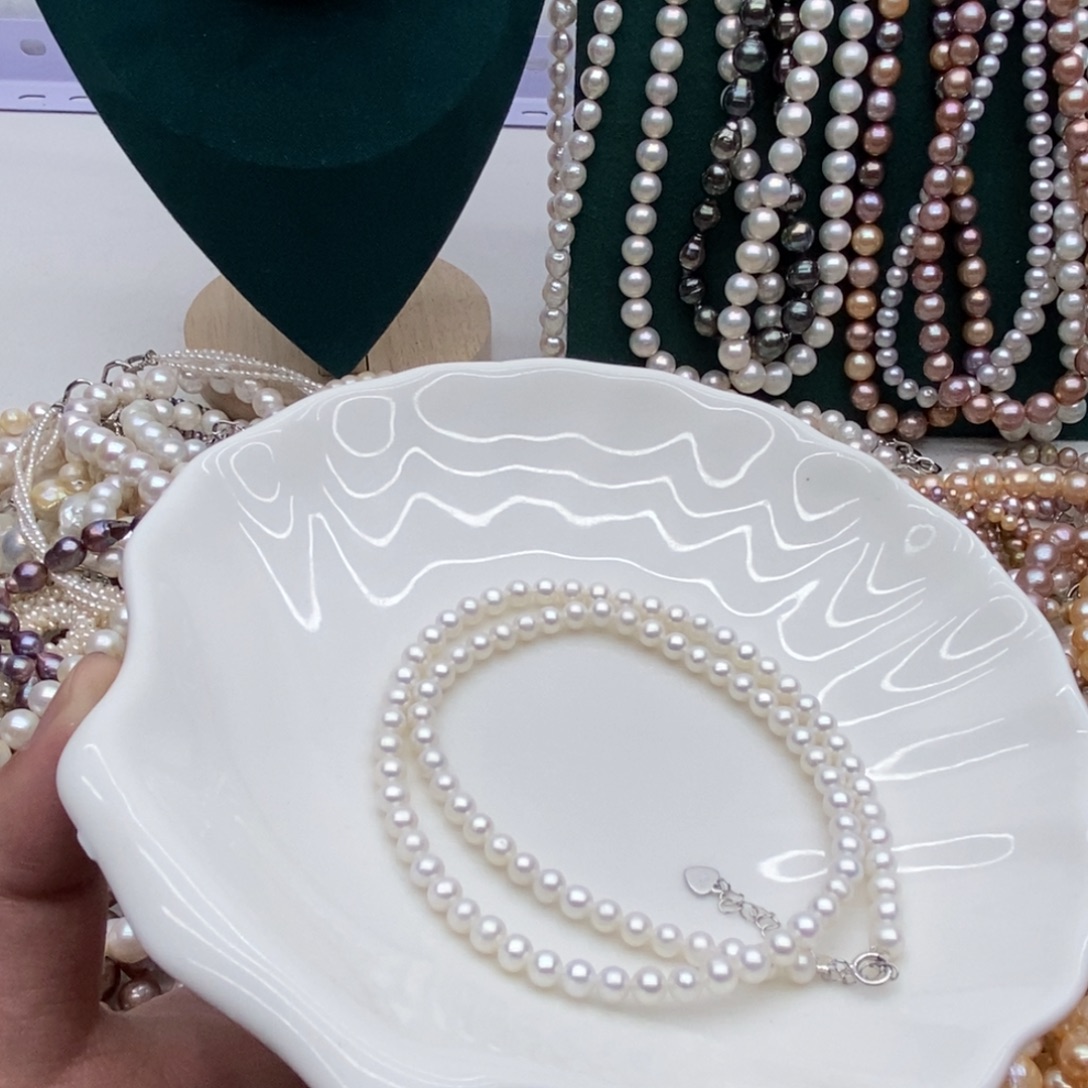 兰***儿淡水珍珠天然淡水珍珠无人工干预银S925镶嵌