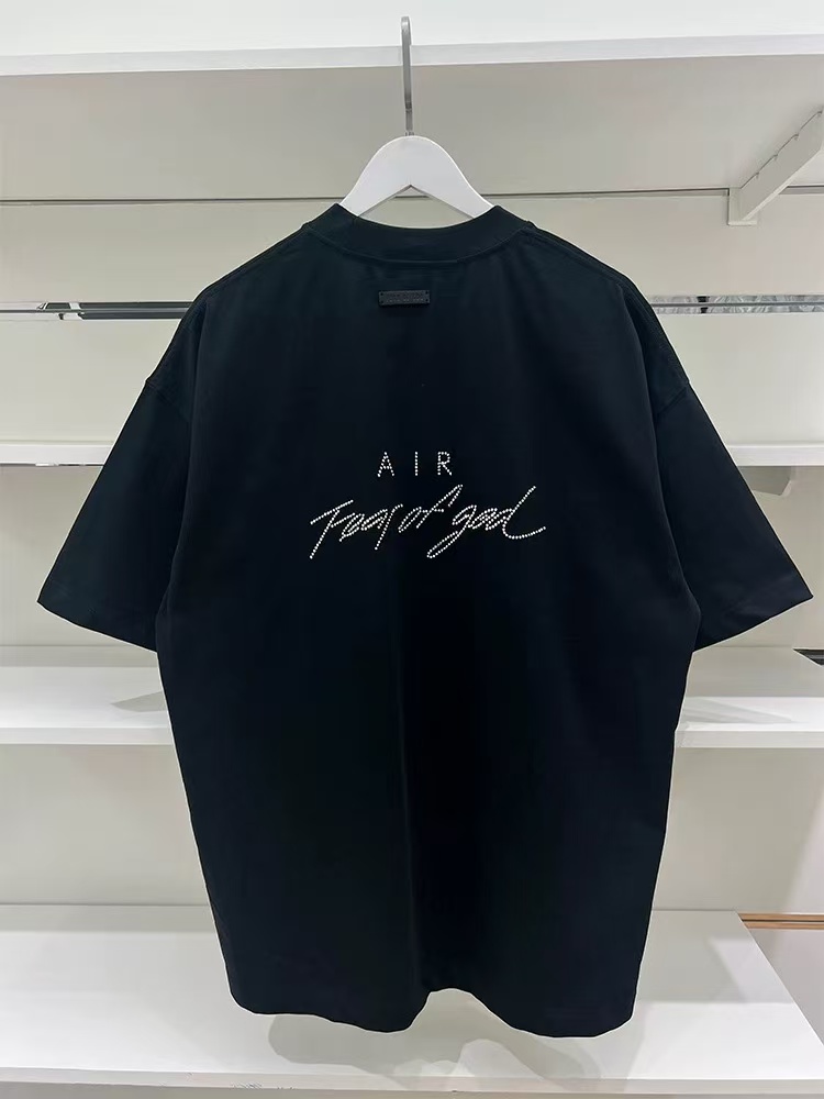 重磅工艺烫钻短袖