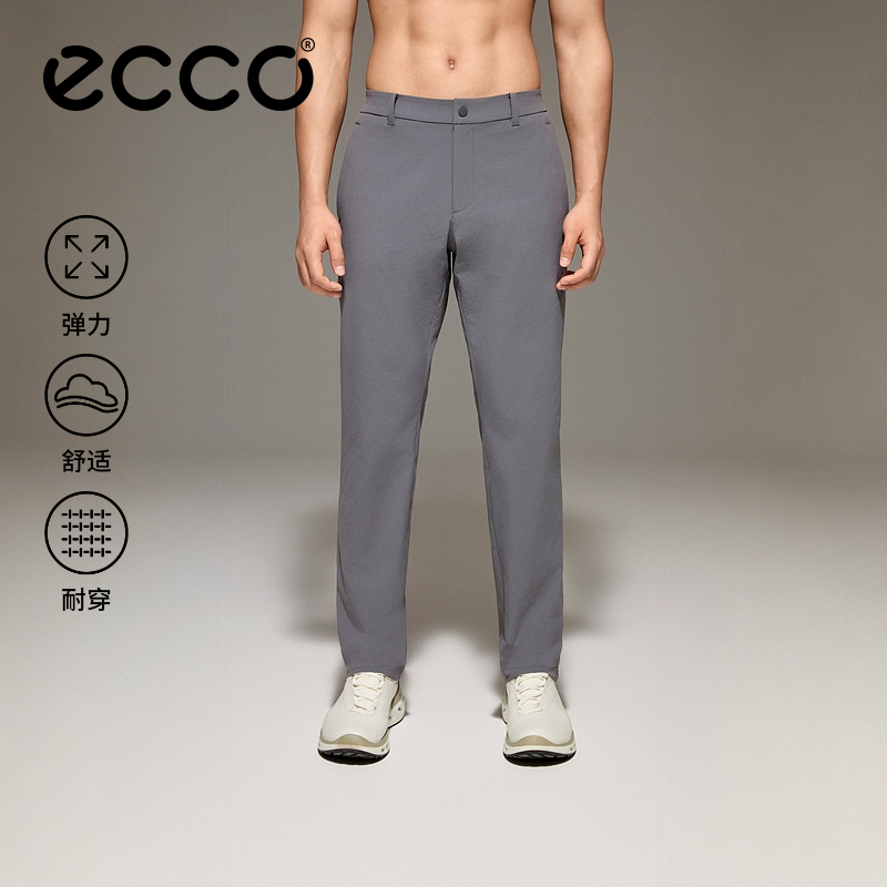 ECCO爱步高尔夫弹力梭织裤26新户外运动舒适耐穿裤男士EG261P010M
