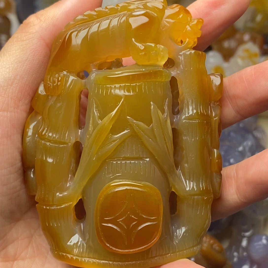 玛瑙/玉髓未镶嵌摆件