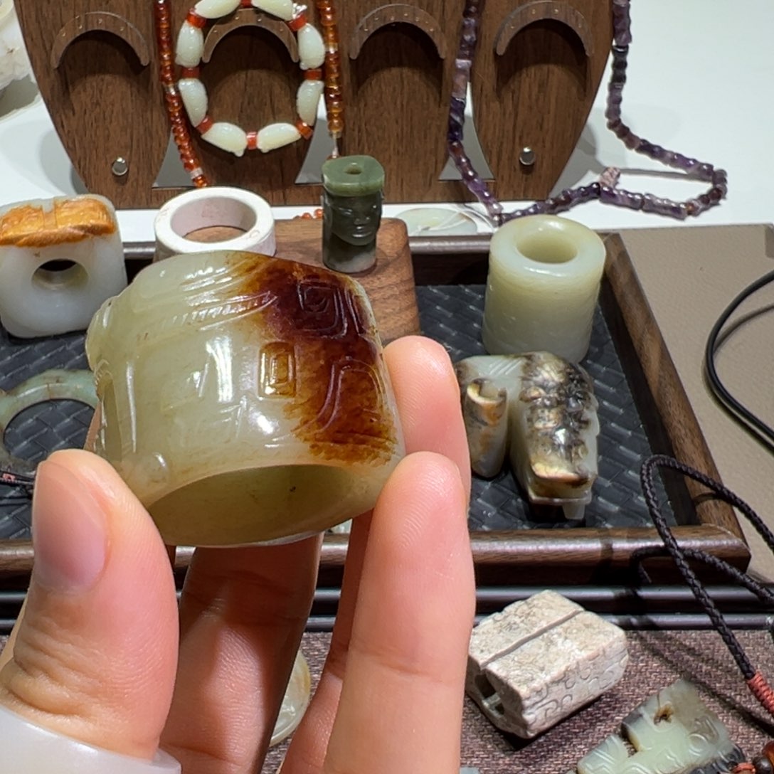 #***$和田玉未镶嵌挂件