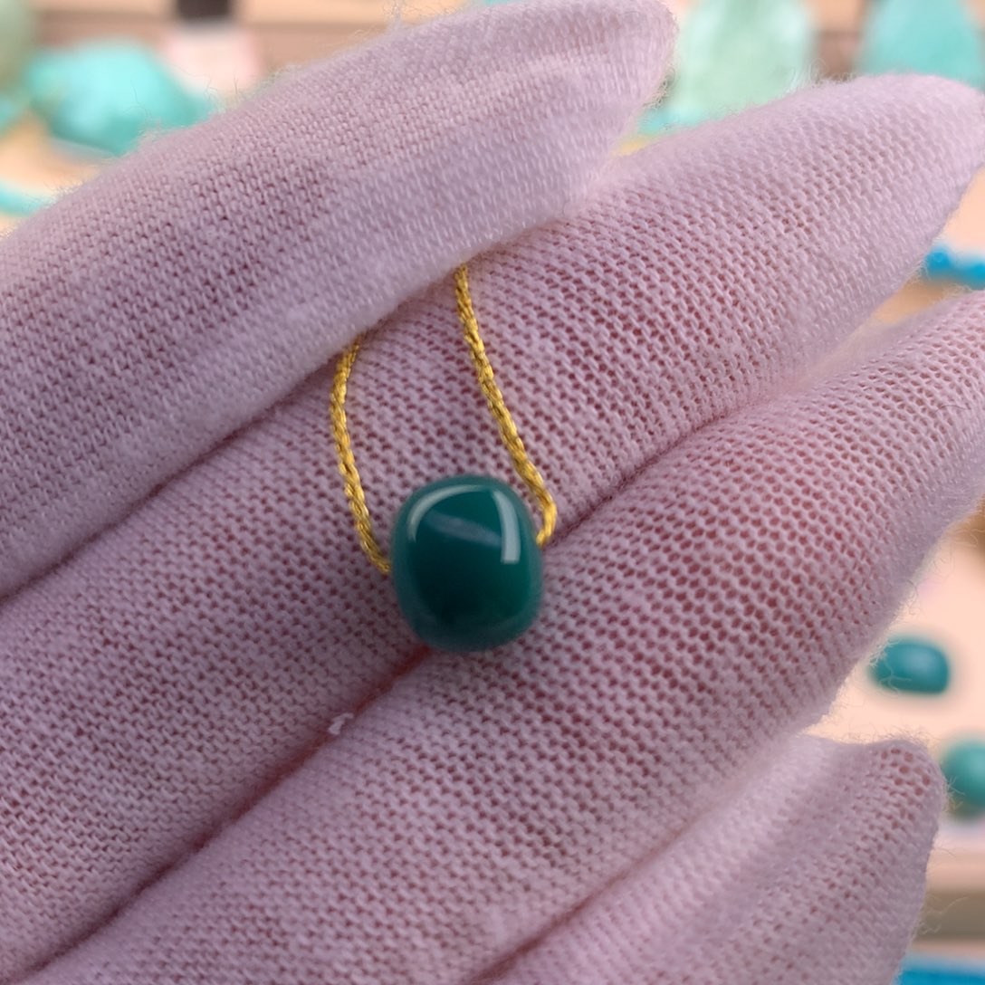 绿松石珠宝奇石未镶嵌8.5×7.2