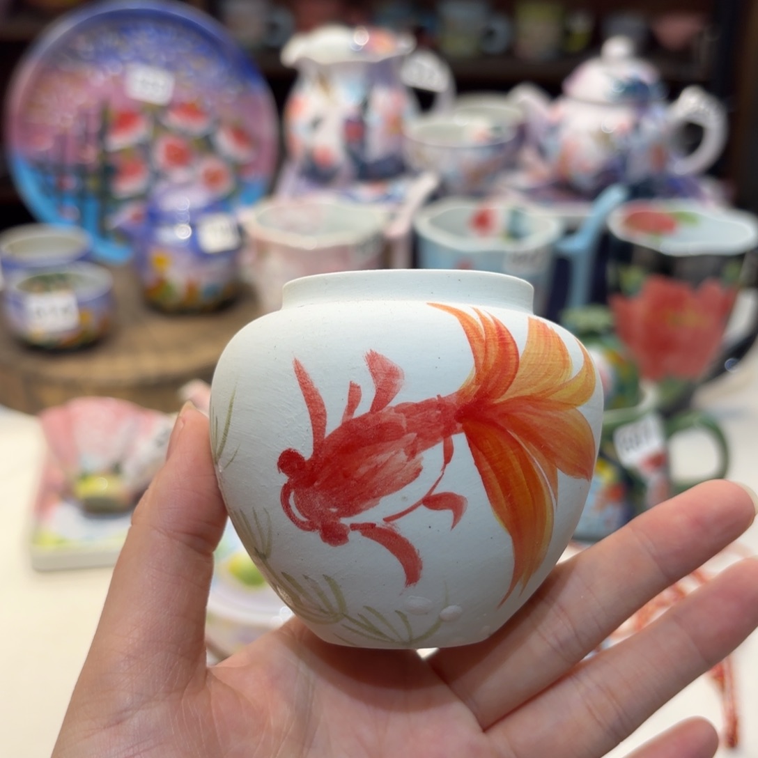 景德镇手绘高温釉下彩陶瓷茶具