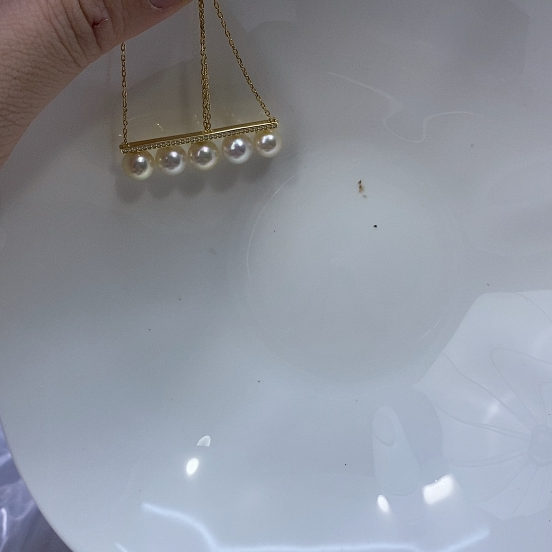 颈饰银S925镶嵌海水珍珠