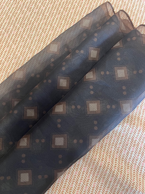 【星星菱块】轻薄160*33摩登质感纱巾飘带飘逸长条巾