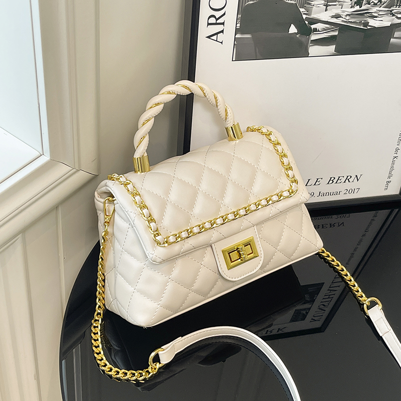 高级感女士新款手提斜跨包夏季爆款单肩包时尚百搭菱格洋气链条包