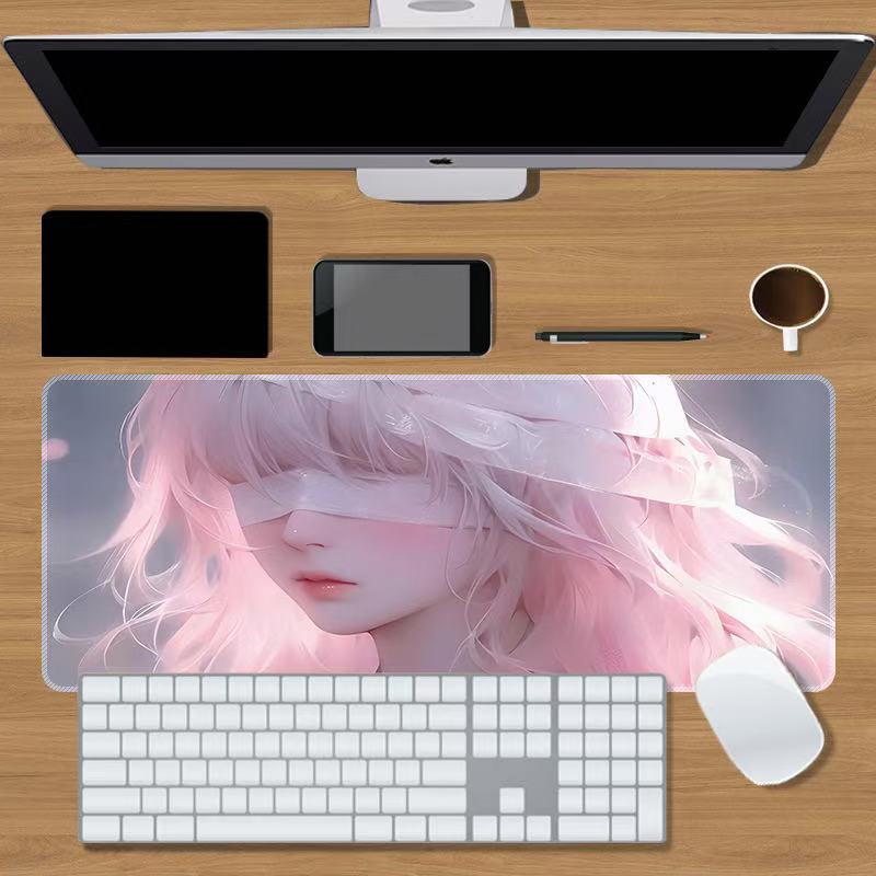 卡通动漫大鼠标垫可爱创意鼠标垫防滑随机发货