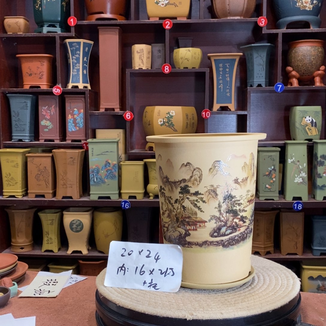 紫砂花盆紫砂花盆