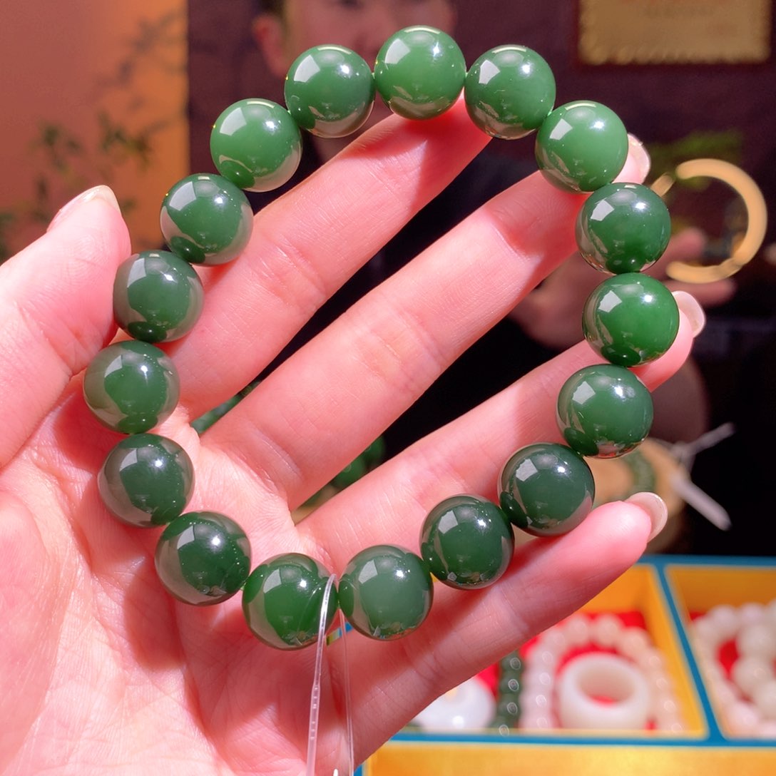 和田玉（碧玉）手串未镶嵌