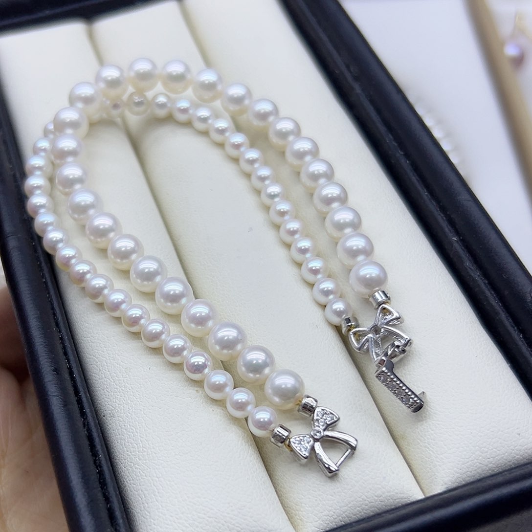 淡水珍珠耳饰未镶嵌(****双手链