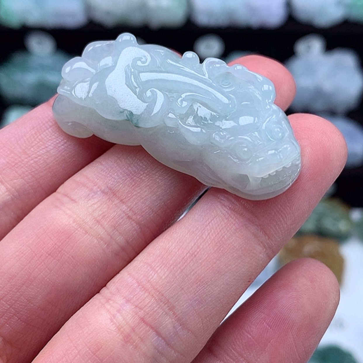 【闪购商品】翡翠颈饰未镶嵌貔貅