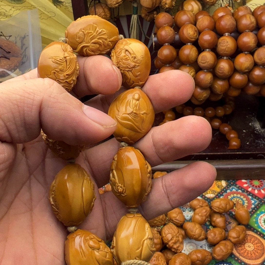 @***。橄榄核手串/手链无相观音万佛