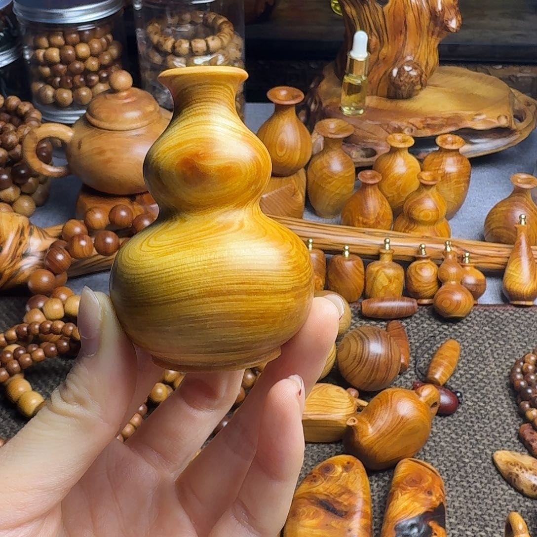 用***1柏木（崖柏）北太行崖柏手工葫芦
