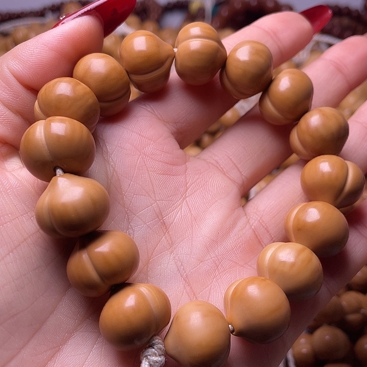 手串猴头核桃17尺寸镜面柯基屁桃手持全品无暇