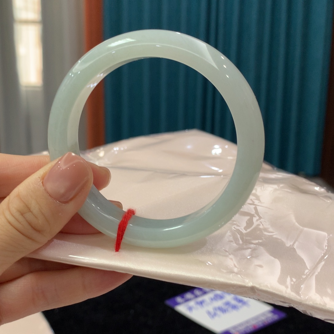 未镶嵌手镯翡翠完美者慎拍 圈口57.4