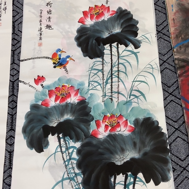 枕书斋画廊的直播间