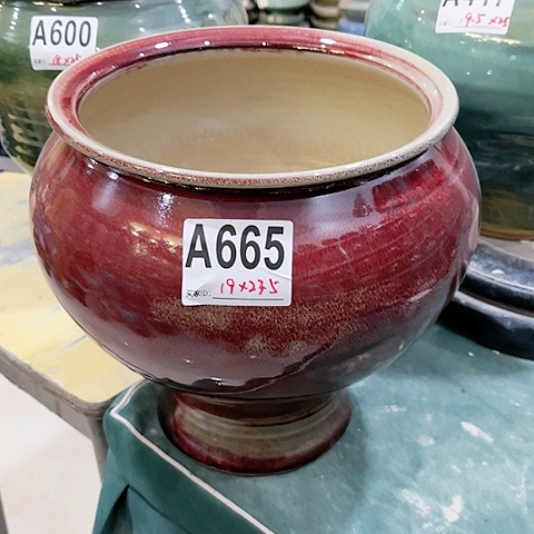 红陶景德镇手工制作花盆-