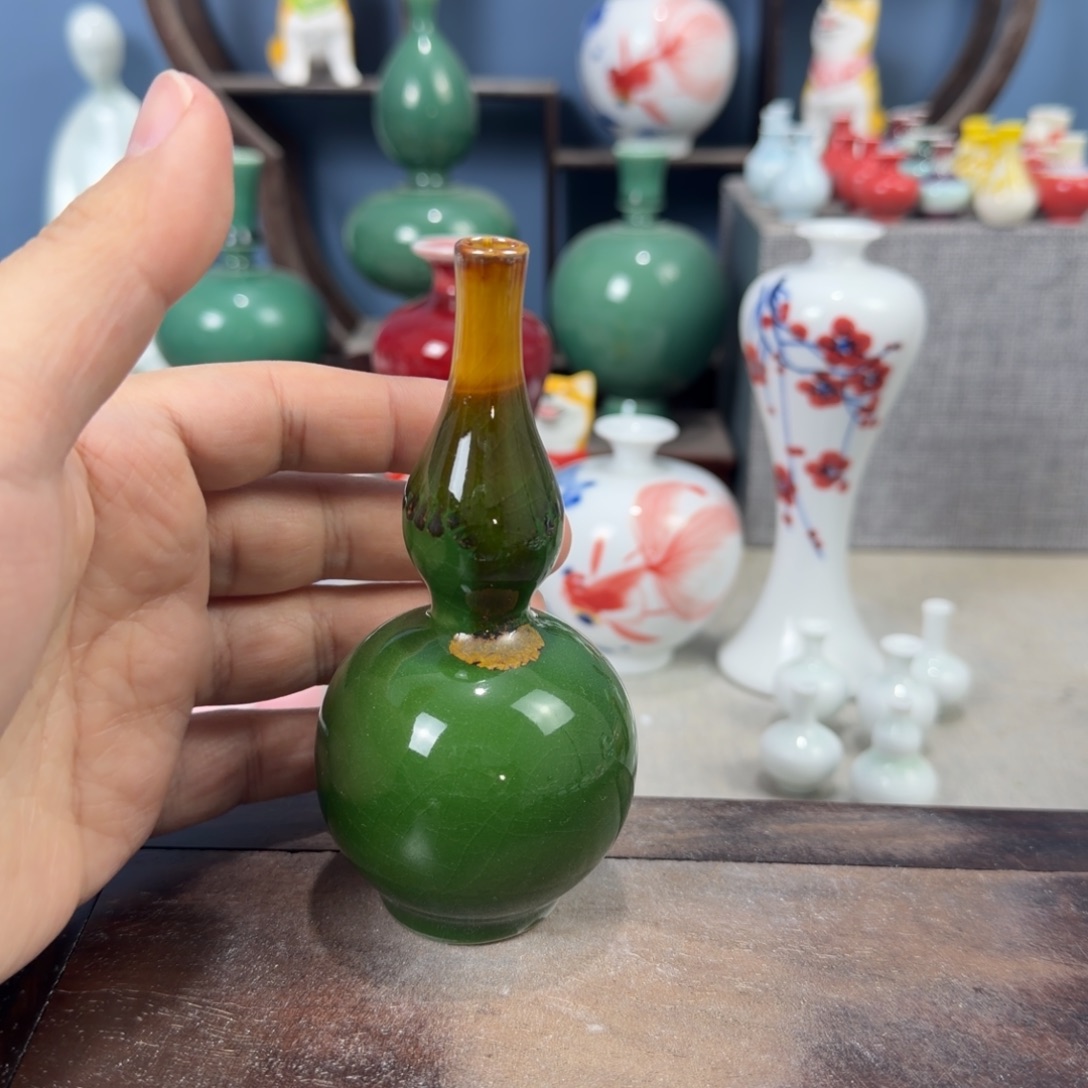 陶瓷手工小花器摆件