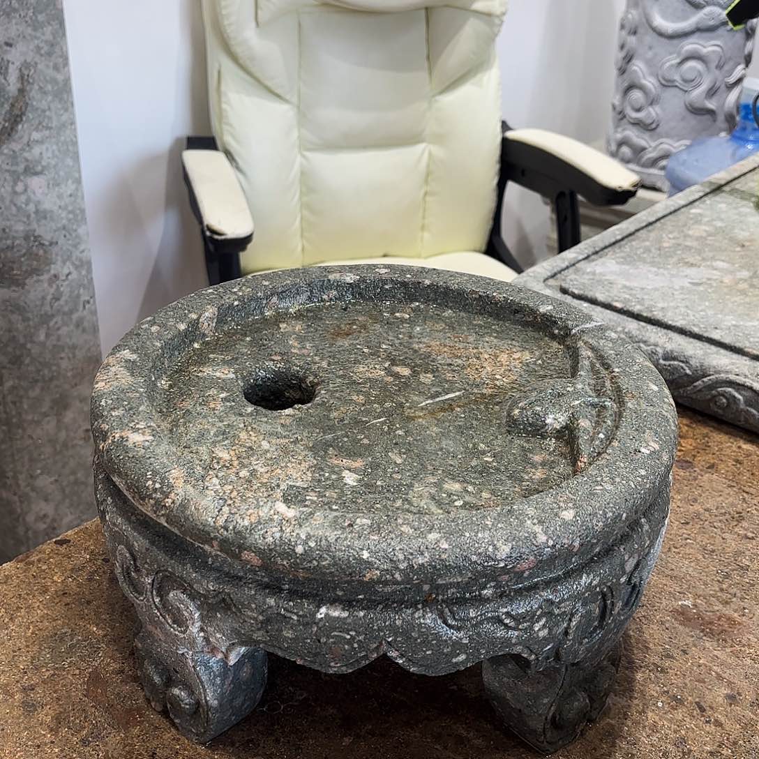 用***8石头茶园石底座徽派石雕