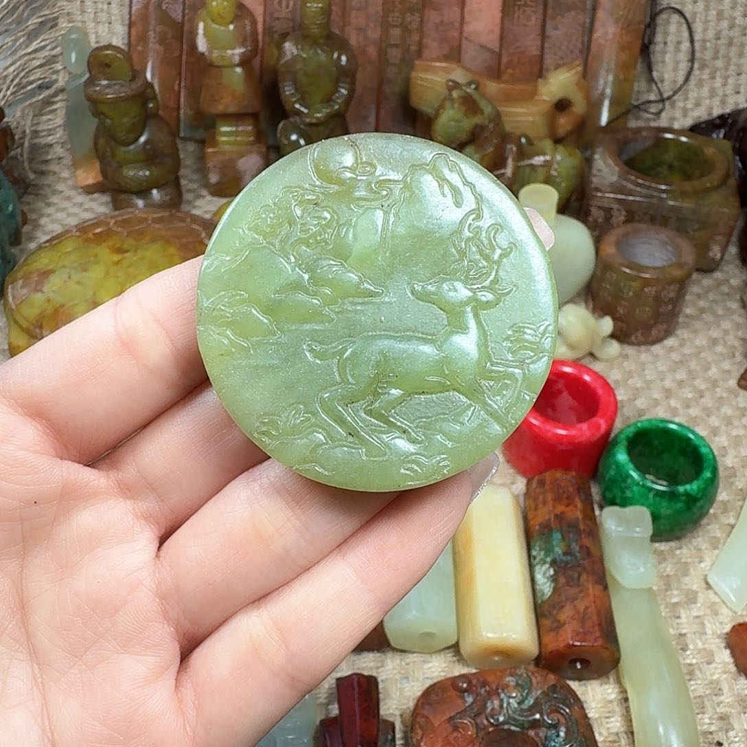 白玉菩提吊坠挂件